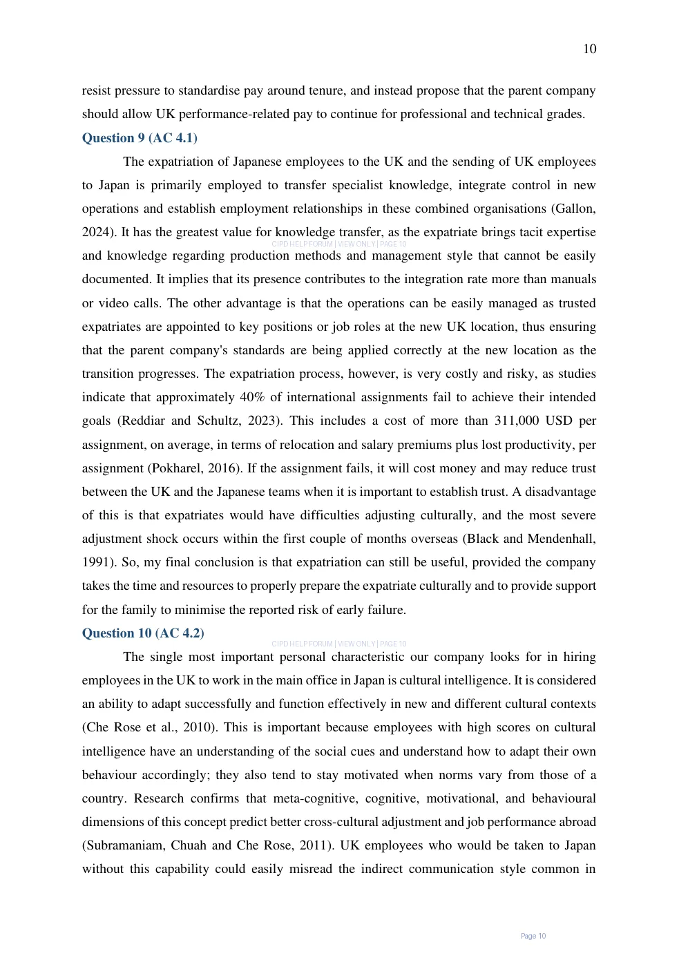 Page 10 of 5OS04 - People management in an international context
