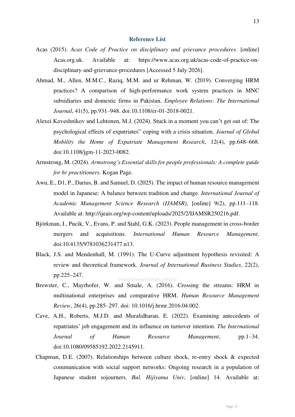 Page 13 of 5OS04 - People management in an international context
