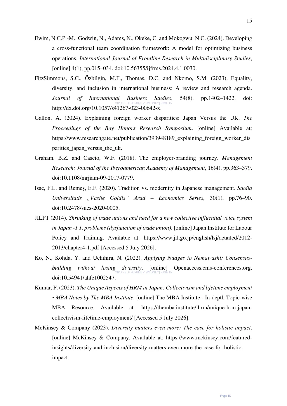 Page 15 of 5OS04 - People management in an international context